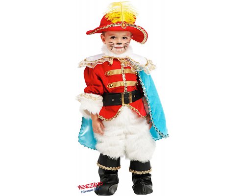 Costume di carnevale PICCOLO GATTO CON GLI STIVALI LUSSO